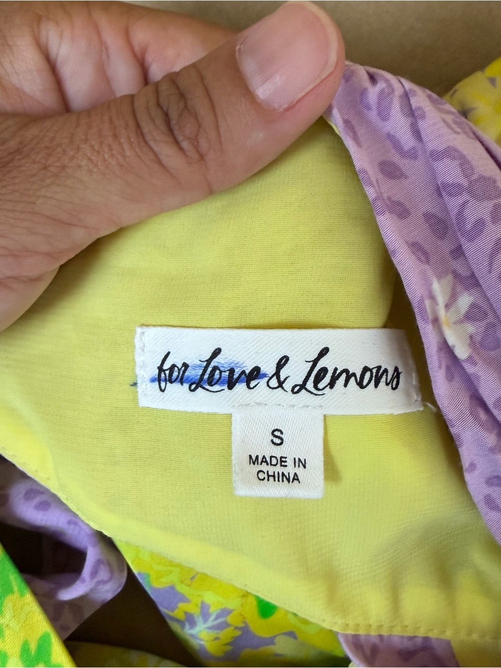 For Love & Lemons Dubois Mix Print Mini Dress in Freedom FLoral - Picture 7 of 8